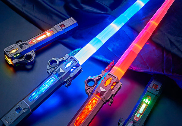 Seven-Colour Glowing Lighting Sword Toy - Three Colours Available