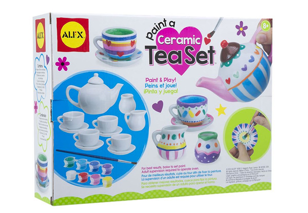 Alex Paint a Ceramic Tea Set