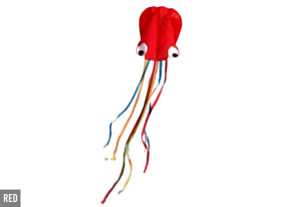 4m Single Line Octopus Flying Kite - Five Colours Available & Option for Two