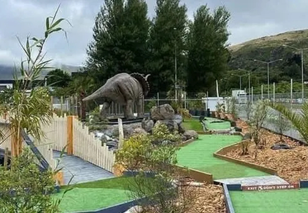 The Big 3 Family Pass at Jurassic Adventure Christchurch from $99 - Mini Golf, Maze & Dino Dig