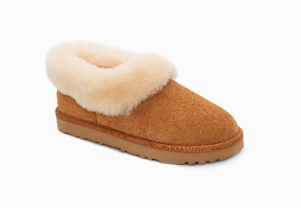 Ozwear Ugg Unisex Slippers Avery Premium Sheepskin Suede - Three Colours & Ten Sizes Available
