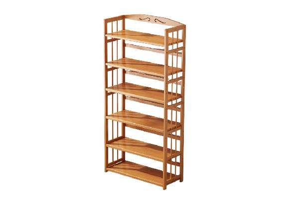 Multi-Tier Simplistic Bamboo Bookshelf - Two Sizes Available