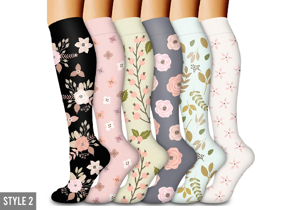 Women's Compression Socks - Available in Two Styles & Two Sizes