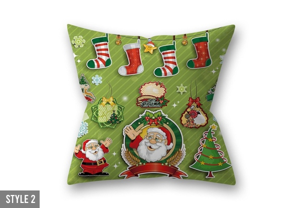 Three-Pack Christmas Cushion Covers - Three Styles Available