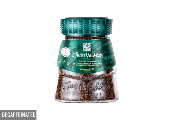 Juan Valdez Premium Freeze Dried Coffee 95g - Available in Six Flavours