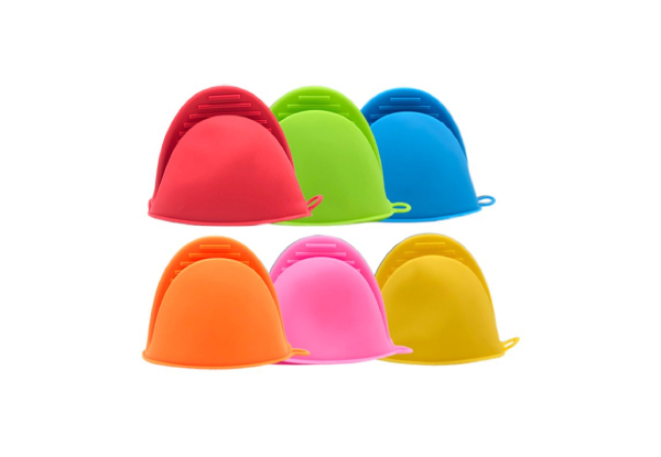 One-Pair Mini Silicone Oven Mitts - Six Colours Available
