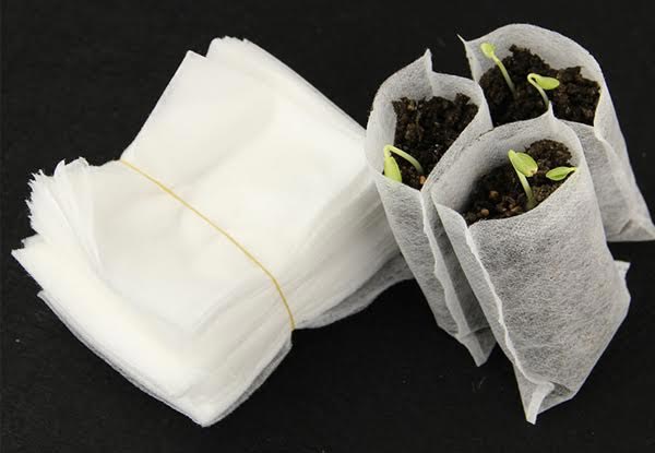 100 Eco-Friendly Seedling Raising Bags - Three Sizes Available