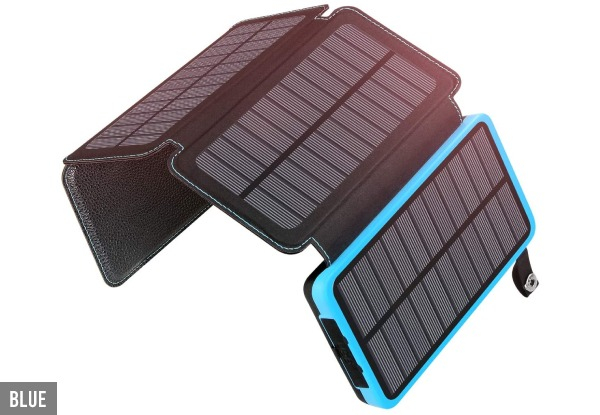 Solar Power Bank - Three Colours Available