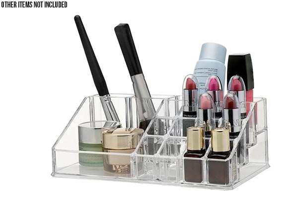 Clear Acrylic Three-Drawer Make-Up Organiser