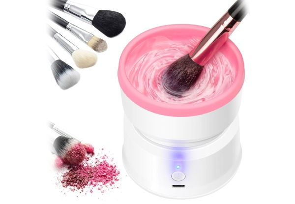 Rechargeable Auto Spinner Makeup Brush Cleaner - Two Colours Available