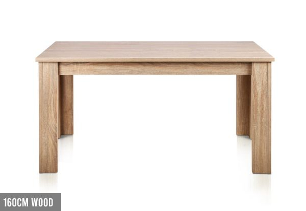Dining Table - Two Sizes & Two Colours Available