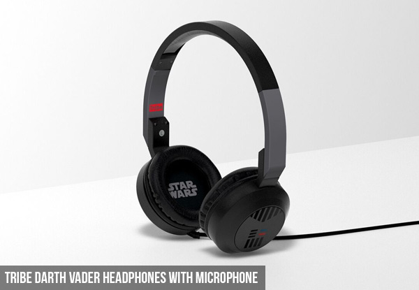 Tribe Headphones with Microphone - Options for Wonder Woman, Batman or Darth Vader