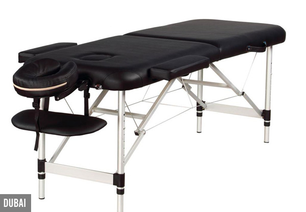 Folding Black Massage Table Range - Three Styles Available