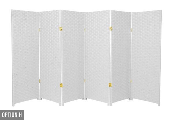 Foldable Room Divider Range - Eight Options Available