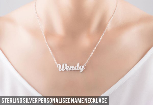 925 Silver Personalised Necklace - Seven Styles Available & Option for Bracelet
