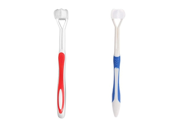 Two-Pack Three-Sided Toothbrush - Option for Four-Pack & Three Colour Combos Available