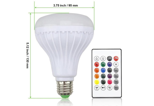 LED Bluetooth Speaker Bulb with Remote