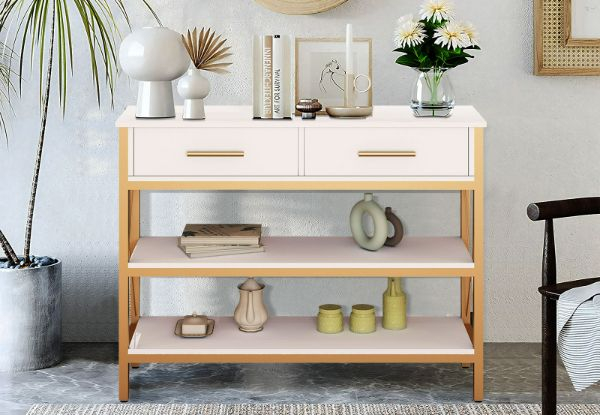 Modern Console Table TV Cabinet with Drawers