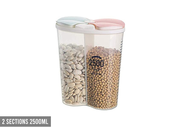 Plastic Compartment Food Container Range - Four Sizes Available