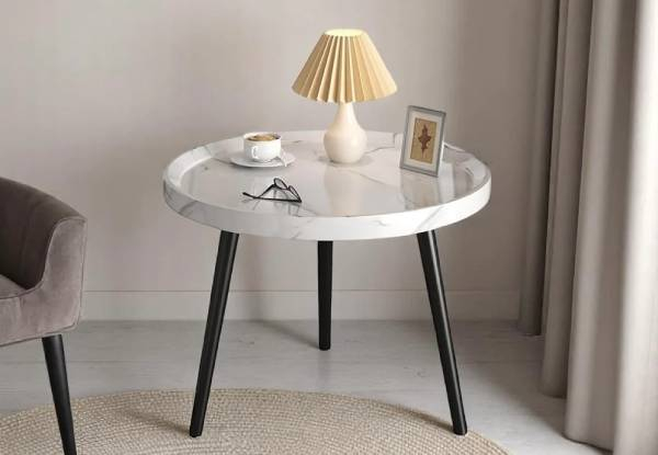 Round 50cm Coffee Table - Three Colours Available