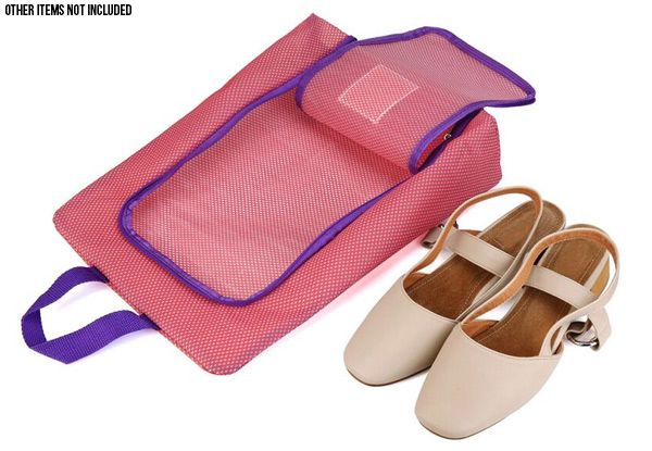 Two-Pack of Travel Shoe Bags- Options for a Four or Six-Pack Available
