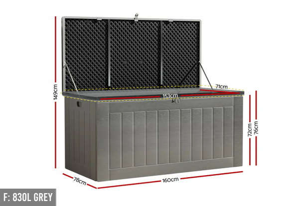 Outdoor Storage Box Range - Available in Six Options