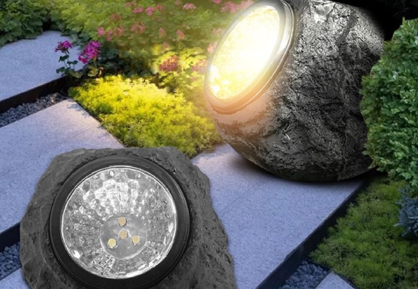 Solar Rock Light - Option for Two-Pack