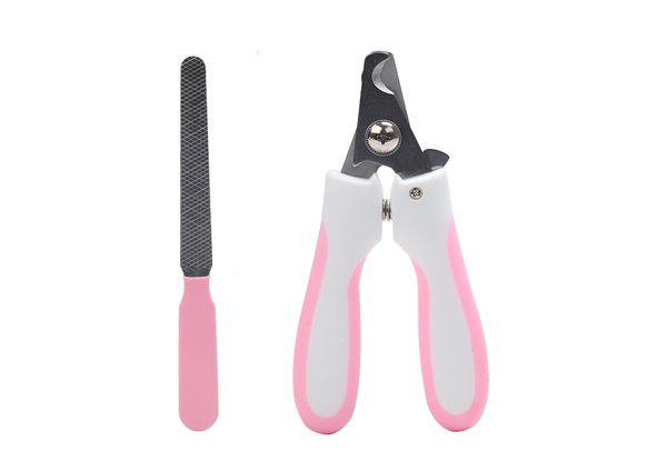 Pet Nail Clipper & File Set - Two Sizes & Colours Available