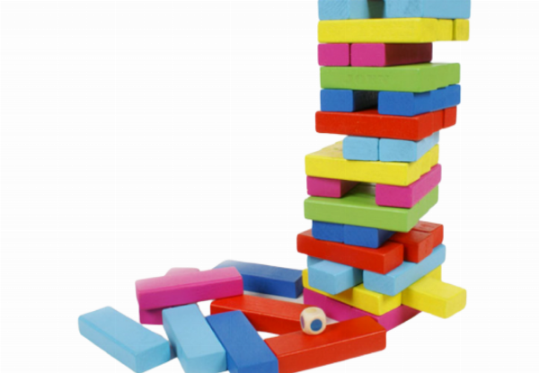 48-Piece Wooden Tower Stacking Game - Option for Two with Free Delivery
