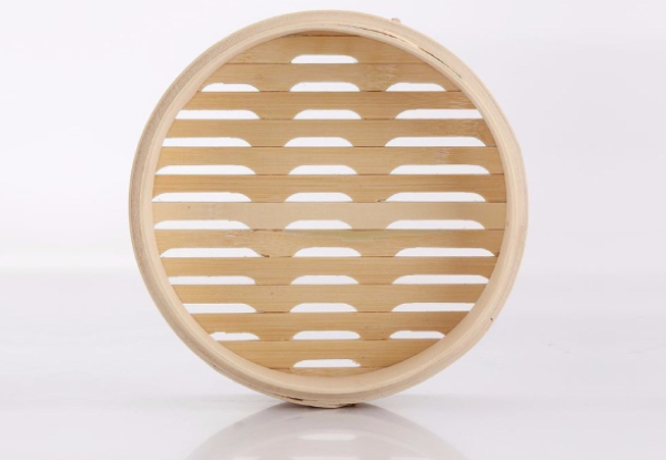 Set of Two Bamboo Steamers incl. a Cover - Three Sizes Available with Free Delivery