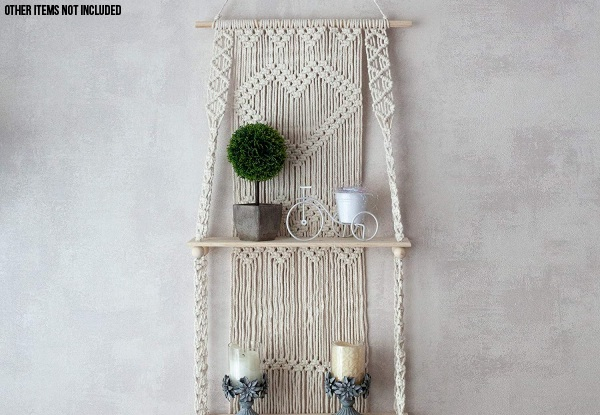 Two-Tier Rope Hanging Plant Pot