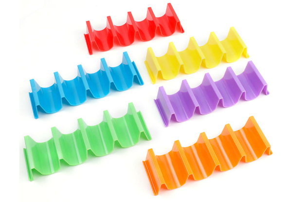 Six-Piece Wave Shape Taco Holder Set - Option for Two Sets