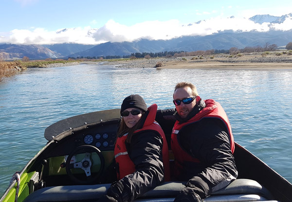 Hanmer Springs Jet Boat Wilderness Safari for an Adult - Option for a Child