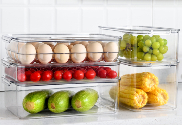 Fridge Plastic Food Storage Container Range - Five Options Available