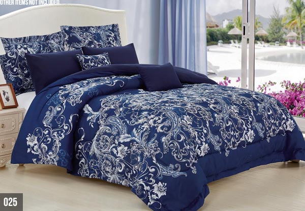 Seven-Piece Printed Comforter Set - Three Sizes & Styles Available