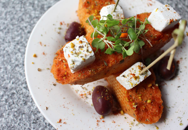 Two Dinner Mains or Four Tapas Plates with Two Glasses of Wine