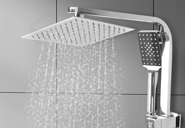 Rain Shower Head Set - Available in Two Colours & Two Options
