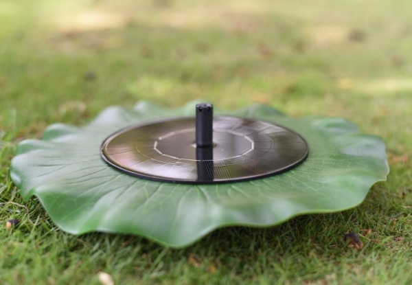 Solar Powered Floating Lotus Fountain