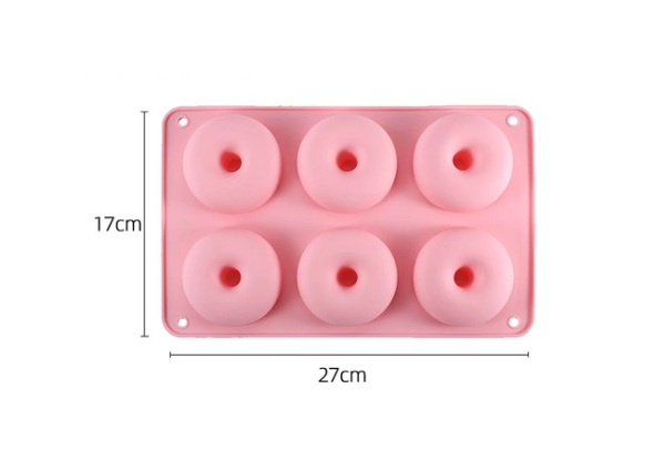 Two-Piece Non-Stick Silicone Donut Mould Set - Four Colours Available