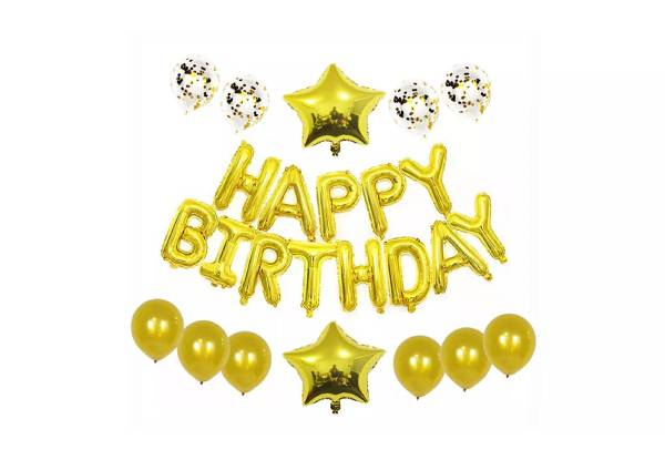 Happy Birthday Balloon Kit - Five Colours Available