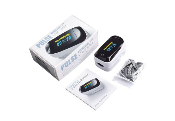 Portable Oximeter Oxygen Monitor with Lanyard - Two Colours & Two or Four-Packs Available