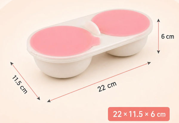 Two Microwave Egg Poacher Bowl