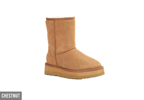 Ugg Classic Platform Water-Resistant Short Boots - Available in Two Colours & Seven Sizes