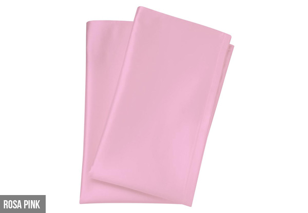 Canningvale Beautysilks Pillowcase Twin-Pack - Two Colours Available with Free Delivery