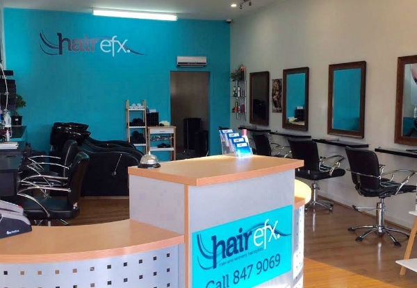 Hair Efx Pamper Package - Six Options Available incl. Full Colour, Shampoo, Straighten & More