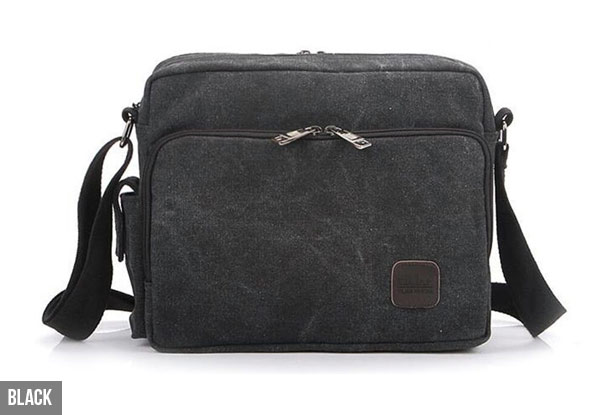 Multi-Pocket Canvas Satchel - Four Colours Available