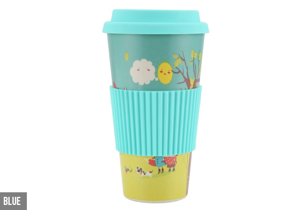 Reusable Bamboo Fibre Travel Coffee Cup - Six Colours Available
