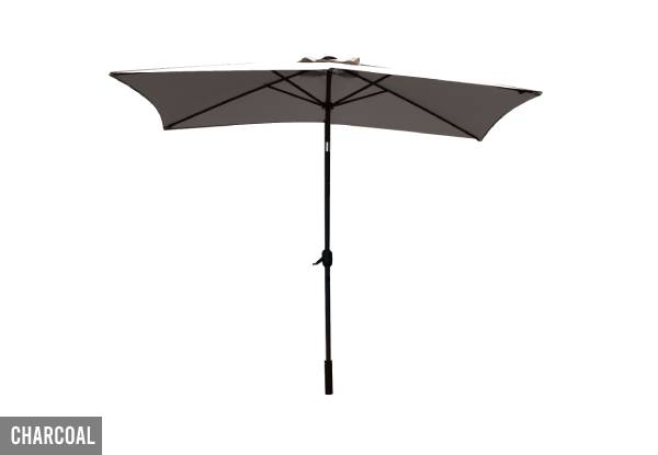 Arcadia Furniture Outdoor 3M Garden Umbrella with In-Built Solar LED Lights - Three Colours Available