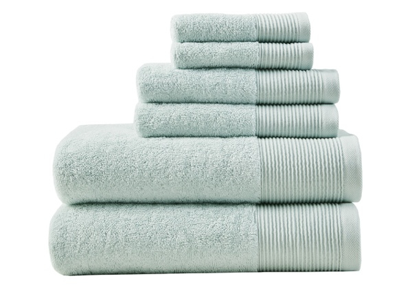 Six-Piece Cloud Linen Retreat Cotton Tencel Towel Set - Five Colours Available