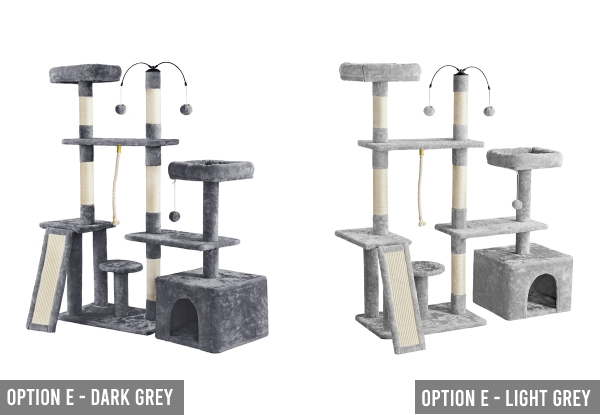 Multi-Level Cat Tree Range - Five Options & Two Colours Available